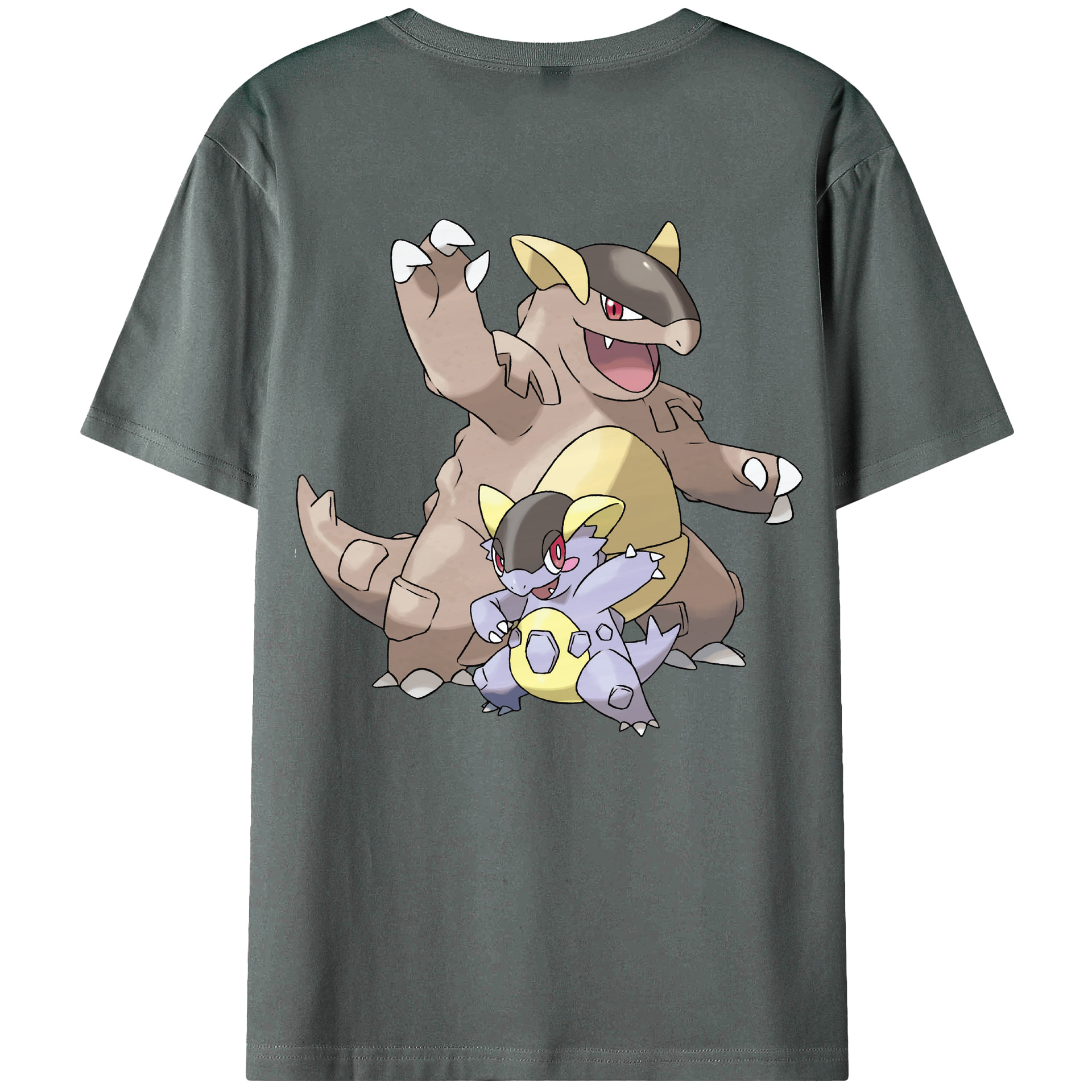 （画像用） ポケットモンスター Pokémon 綿100％ メンズ半袖Tシャツ（バックプリント） 通気性